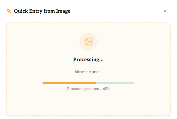 Quick Entry Preview